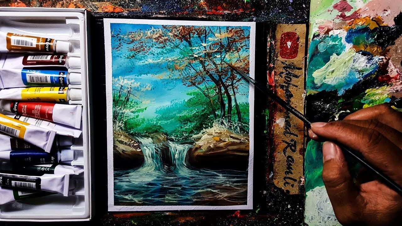 Teknik melukis dengan menyemprotkan baik menggunakan cat air maupun cat minyak merupakan