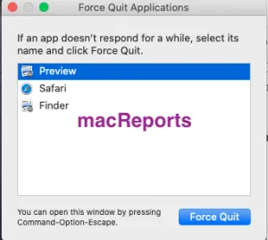 Force quit