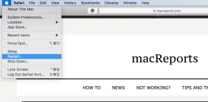 Restart your Mac