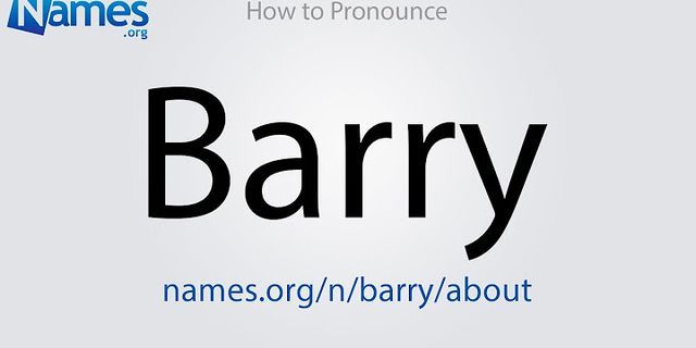 a barry là gì - Nghĩa của từ a barry