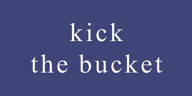 a bucket là gì - Nghĩa của từ a bucket