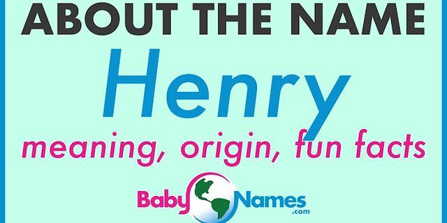 a henry là gì - Nghĩa của từ a henry