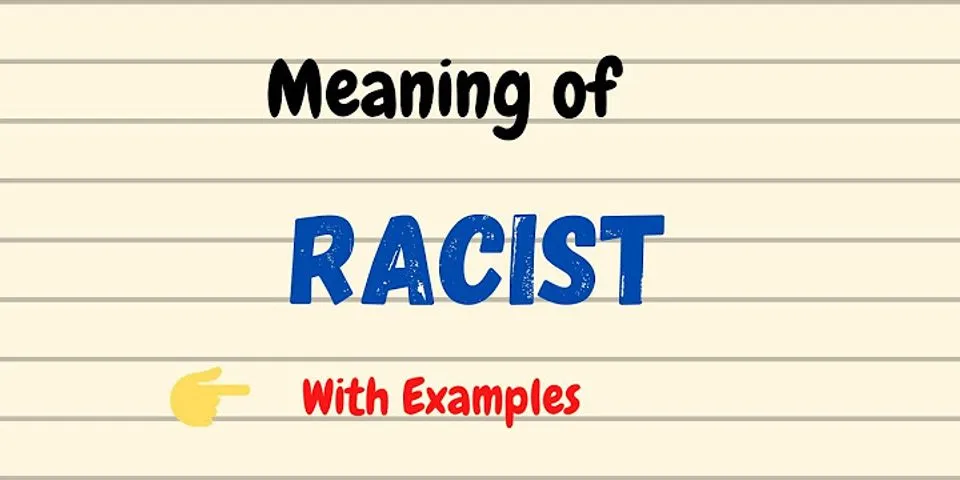 a racists là gì - Nghĩa của từ a racists