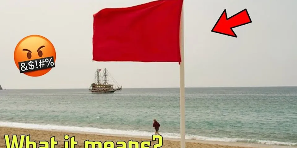 a red flag là gì - Nghĩa của từ a red flag