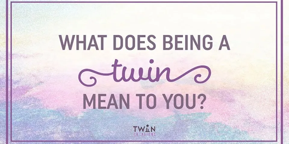 a twin là gì - Nghĩa của từ a twin