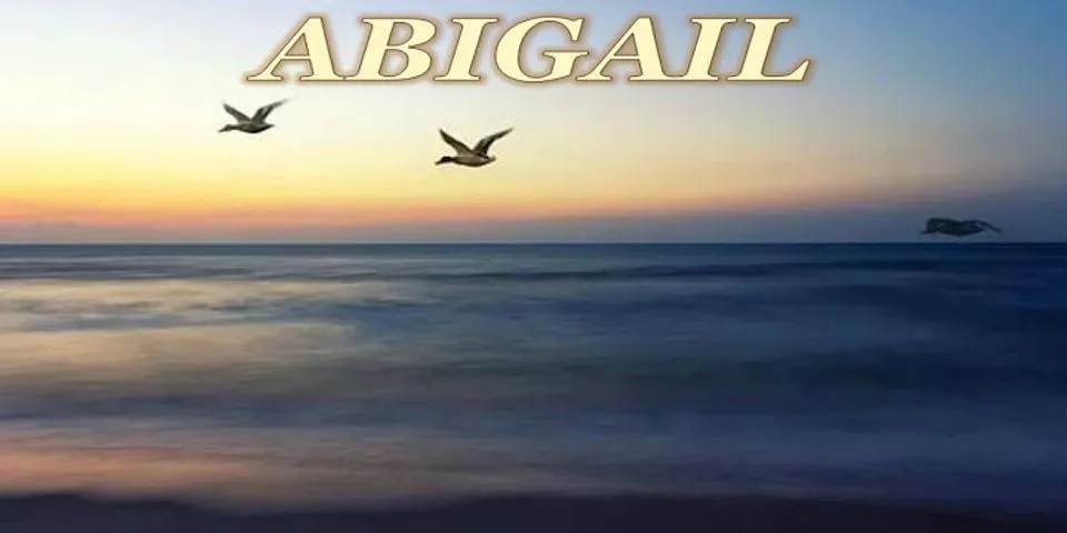 abbigails là gì - Nghĩa của từ abbigails