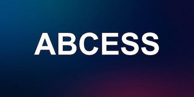 abcess là gì - Nghĩa của từ abcess