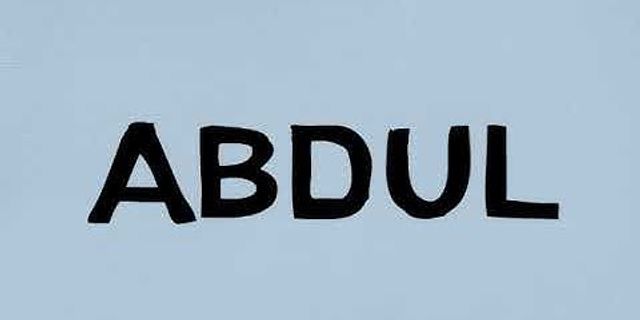 abdul là gì - Nghĩa của từ abdul