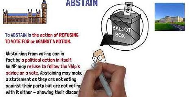 abstain là gì - Nghĩa của từ abstain