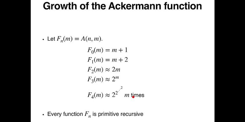 ackermann function là gì - Nghĩa của từ ackermann function