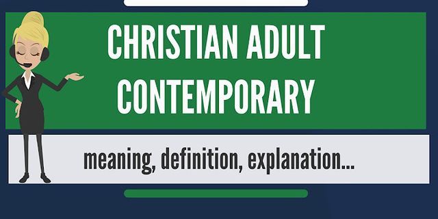 adult contemporary là gì - Nghĩa của từ adult contemporary