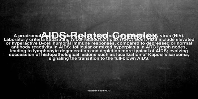 aids related là gì - Nghĩa của từ aids related