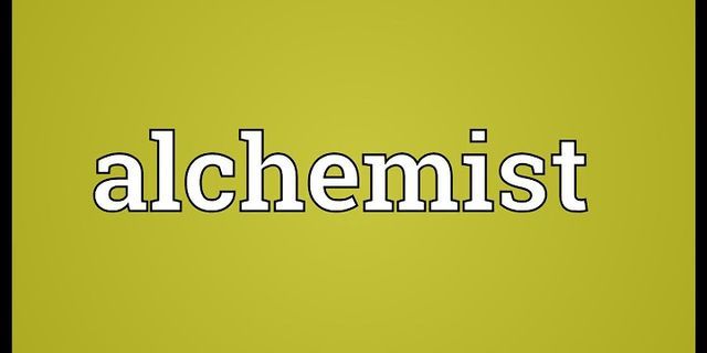 alchemists là gì - Nghĩa của từ alchemists