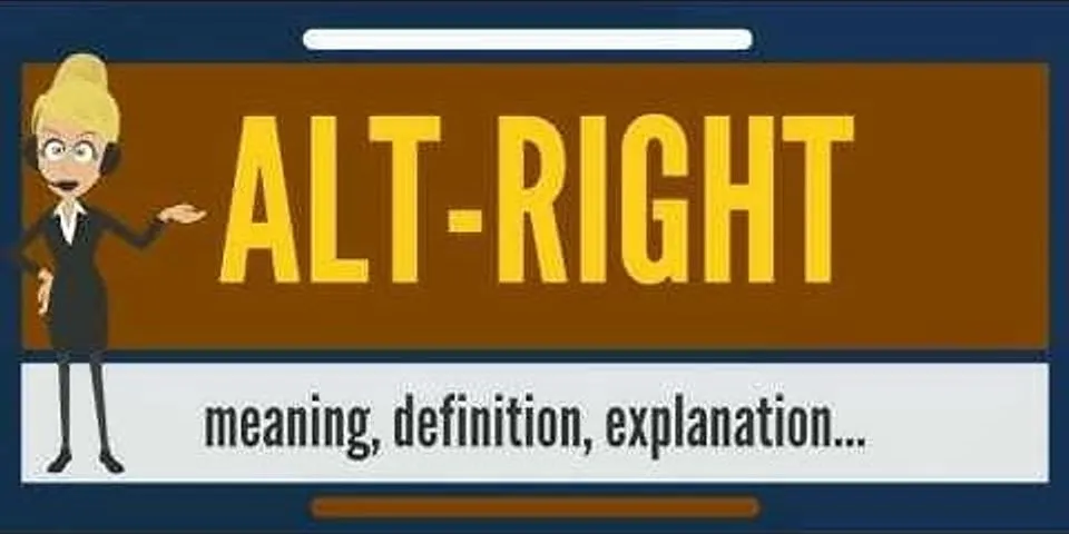 alt-right là gì - Nghĩa của từ alt-right