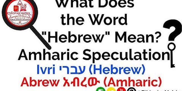 amharic là gì - Nghĩa của từ amharic