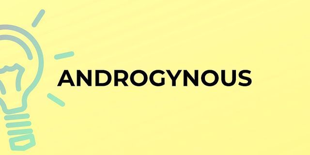 androgenous là gì - Nghĩa của từ androgenous
