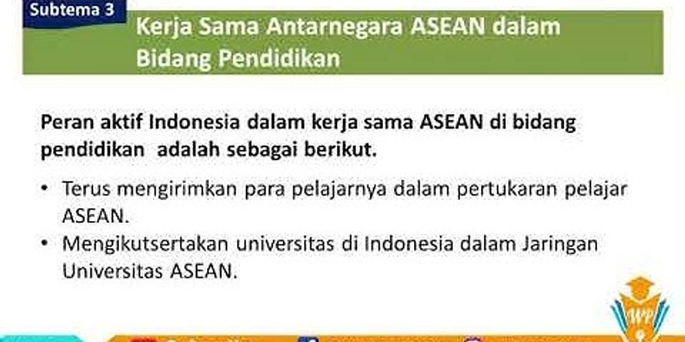 Apa Kerjasama ASEAN dalam bidang pendidikan?