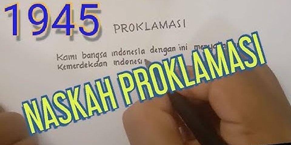 Apa yang dirasakan rakyat Indonesia dengan adanya proklamasi kemerdekaan