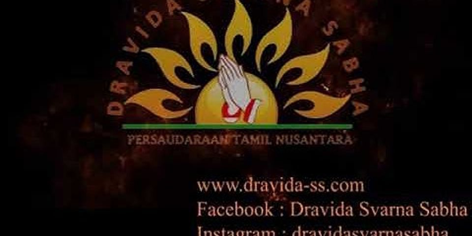 Apakah nama kebudayaan bangsa Dravida?