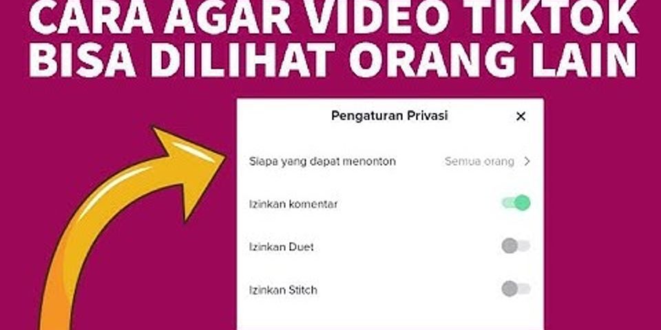 Apakah video privat di TikTok bisa dilihat orang lain?