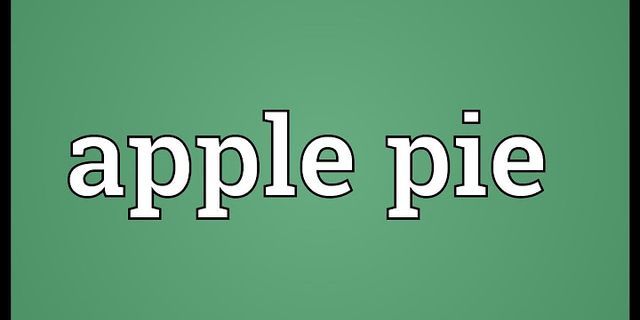 apple pie là gì - Nghĩa của từ apple pie