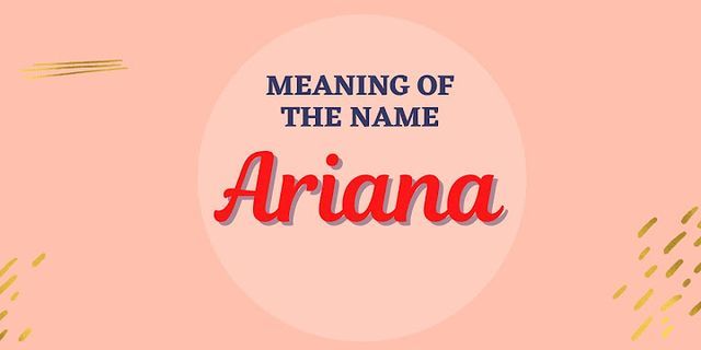 arianas là gì - Nghĩa của từ arianas