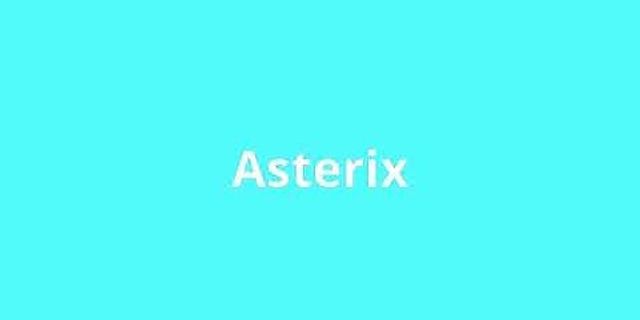 asterix là gì - Nghĩa của từ asterix