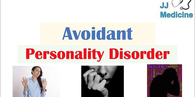 avoidant personality disorder là gì - Nghĩa của từ avoidant personality disorder