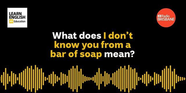bar of soap là gì - Nghĩa của từ bar of soap