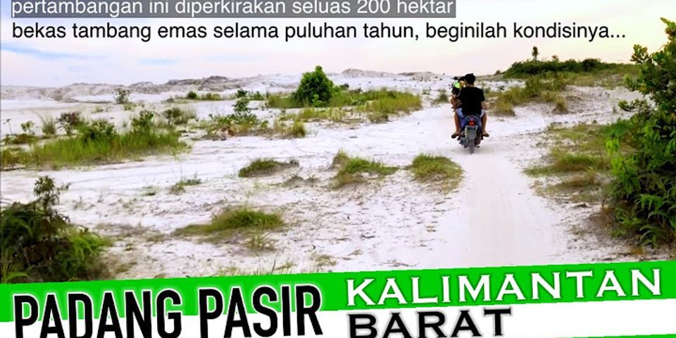 Barang tambang apa yang terdapat di Kalimantan Barat?