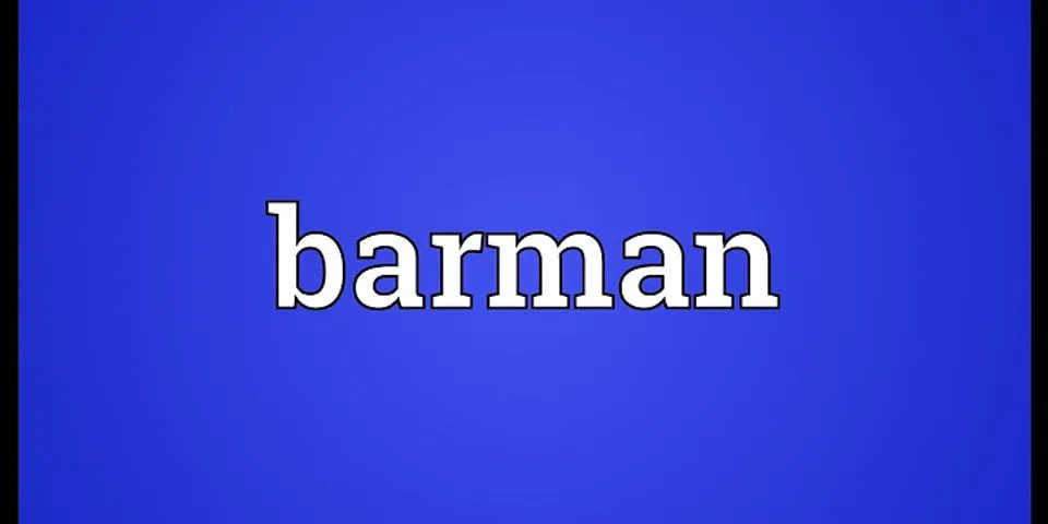 barnman là gì - Nghĩa của từ barnman