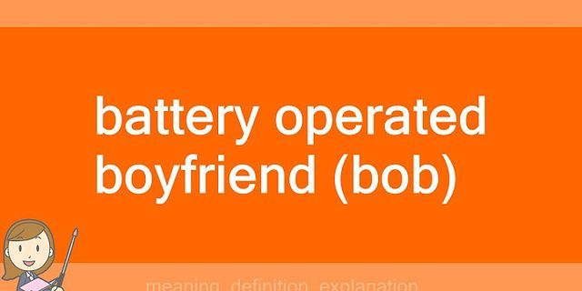 battery operated boyfriend là gì - Nghĩa của từ battery operated boyfriend