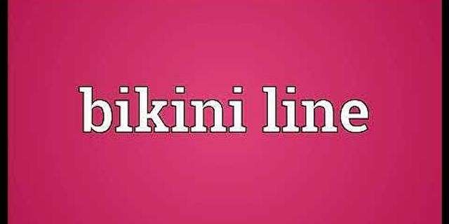 bikini line là gì - Nghĩa của từ bikini line