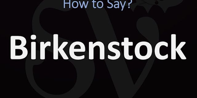 birkenstock là gì - Nghĩa của từ birkenstock
