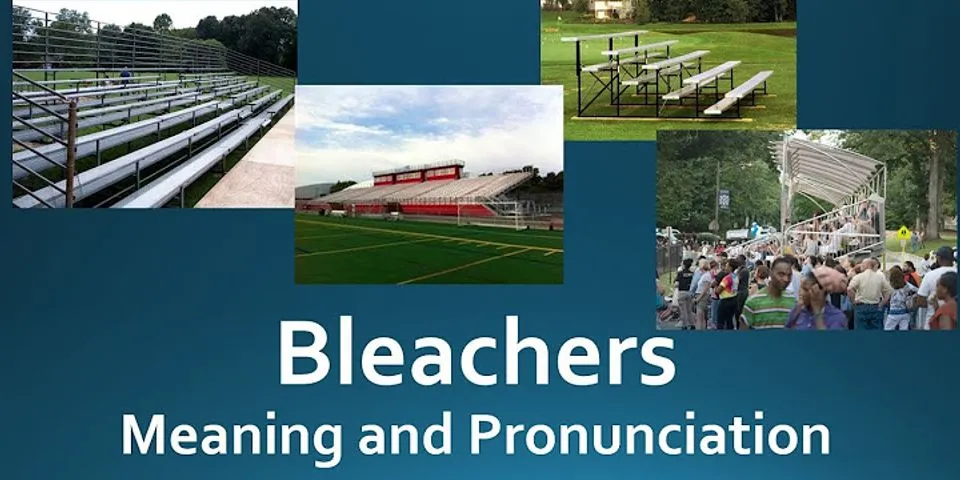 bleachers là gì - Nghĩa của từ bleachers