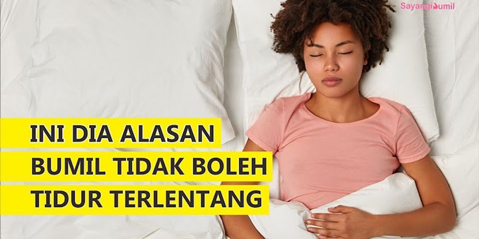 Bolehkah tidur terlentang saat hamil?