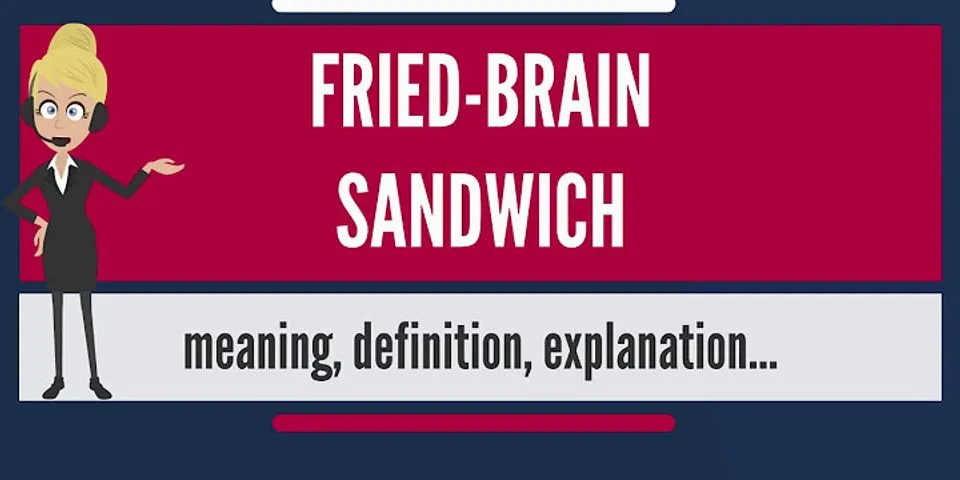 brain is fried là gì - Nghĩa của từ brain is fried