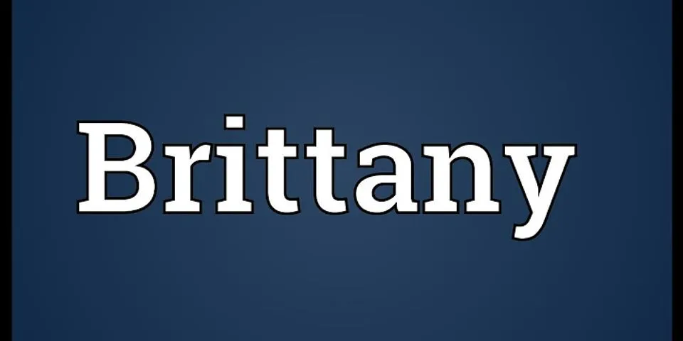 brittni là gì - Nghĩa của từ brittni