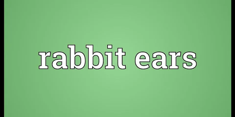 bunny ears là gì - Nghĩa của từ bunny ears
