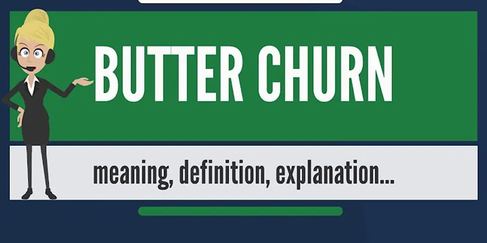 butter churn là gì - Nghĩa của từ butter churn
