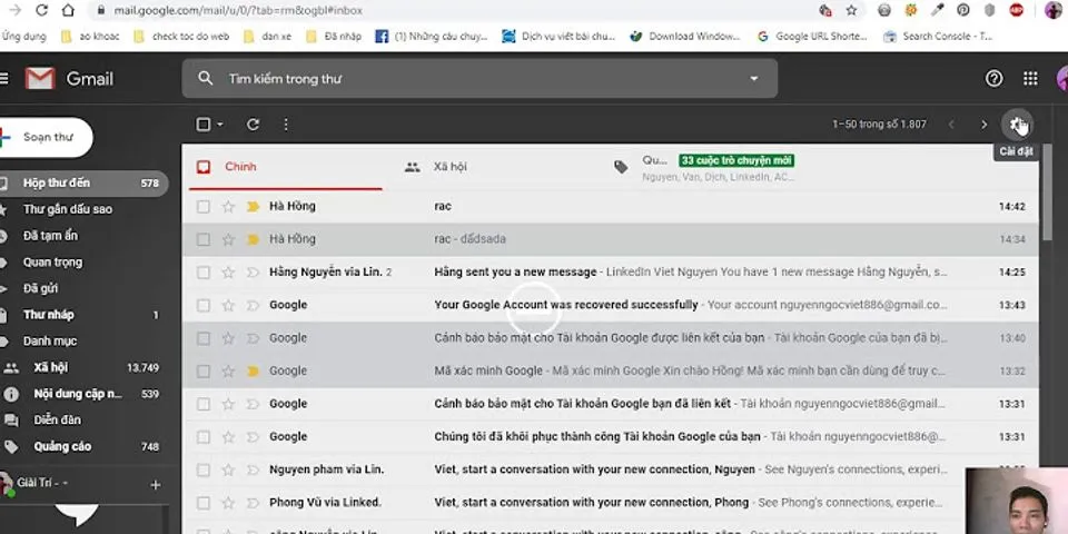 Cách bỏ gạch đỏ trong Gmail