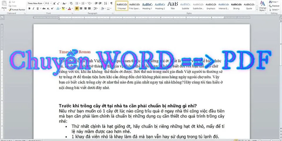 Cách chuyển file Word sang PDF bằng Adobe Reader