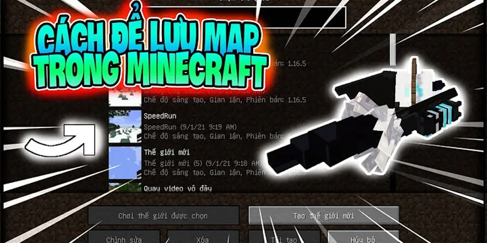 Cách khôi phục map trong Minecraft PC