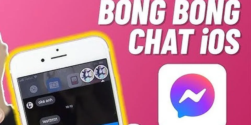 Cách mở bong bóng chat Messenger trên iPhone 7 Plus iOS 14