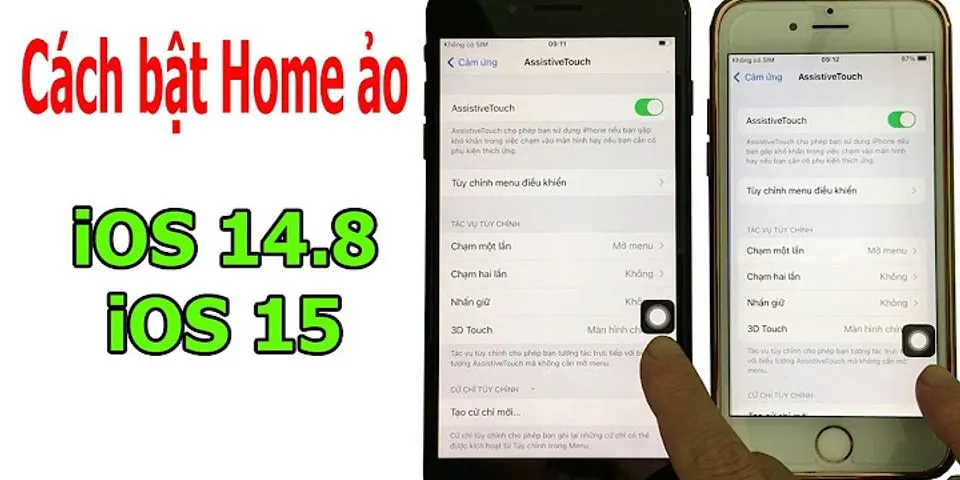 Cách mở nút Home trên iPhone 8 Plus iOS 14