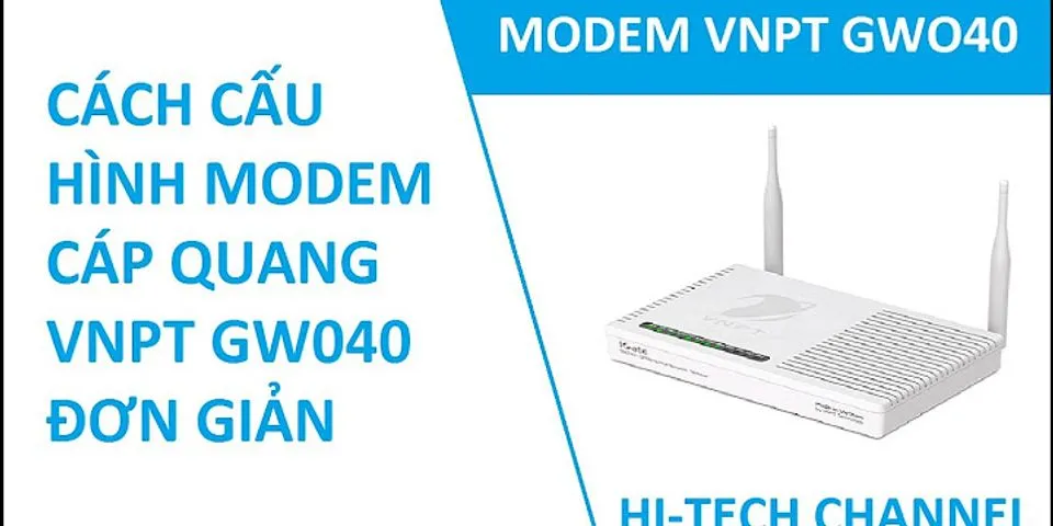 Cách reset modem wifi VNPT