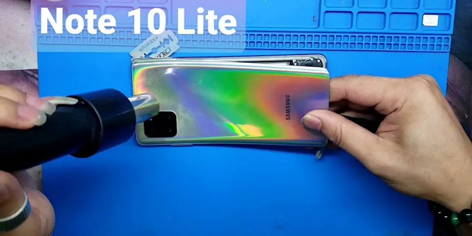 Cách tắt nguồn Samsung Note 10 Lite