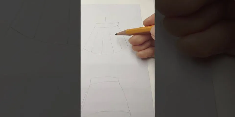 Cách vẽ váy xếp ly