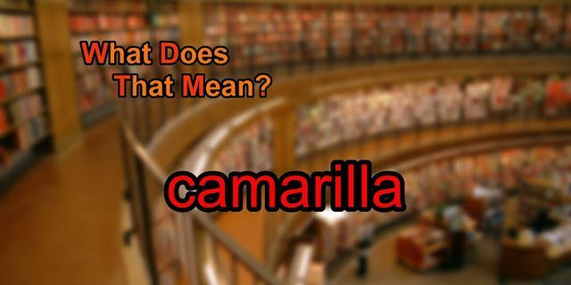 camarilla là gì - Nghĩa của từ camarilla