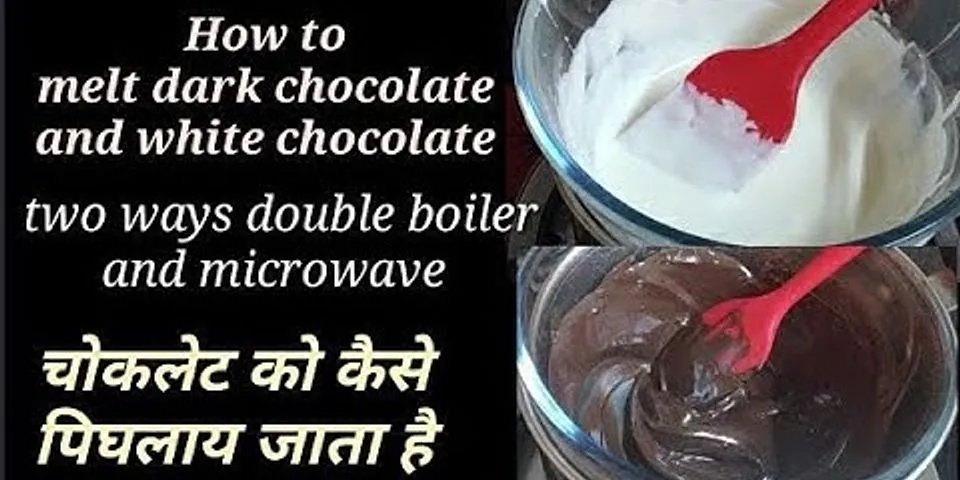 Can I melt dark and white chocolate together?